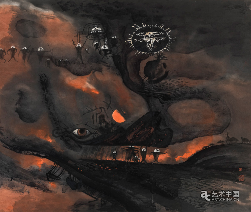 創(chuàng)世紀(jì) 109.6×92.6cm 1986年