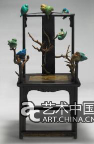 瞿廣慈 Qu Guangci 吾本木 My Nature Tree 中式木椅、玻璃鋼著色 wooden chair, painted on fiberglass 121 x 72 x 61 cm 2010