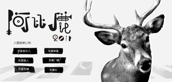 2013阿比鹿音樂(lè)獎(jiǎng)入圍